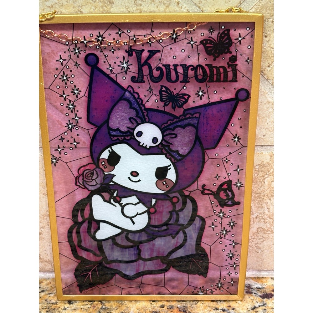 Kuromi Stained Glass Wall Art Sanrio Character